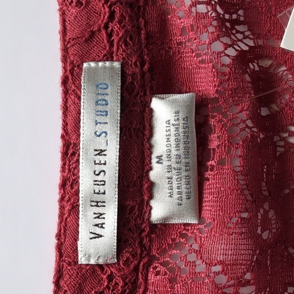 VanHeusen Studio Women's Lace Shirt - Picture 5 of 10